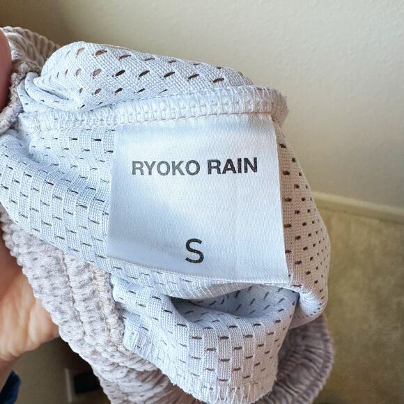 Ryoko Rain Cherry Blossom Purple Athletic Streetwear Shorts Unisex sz S - Picture 6 of 10